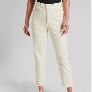 Athleta Flex Straight Leg Ankle Jean in Bone Size 4